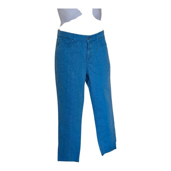 NYDJ 5 Pocket Cotton Twill Straight Leg Ankle Jeans Blue Petite size 8P - Picture 3 of 8